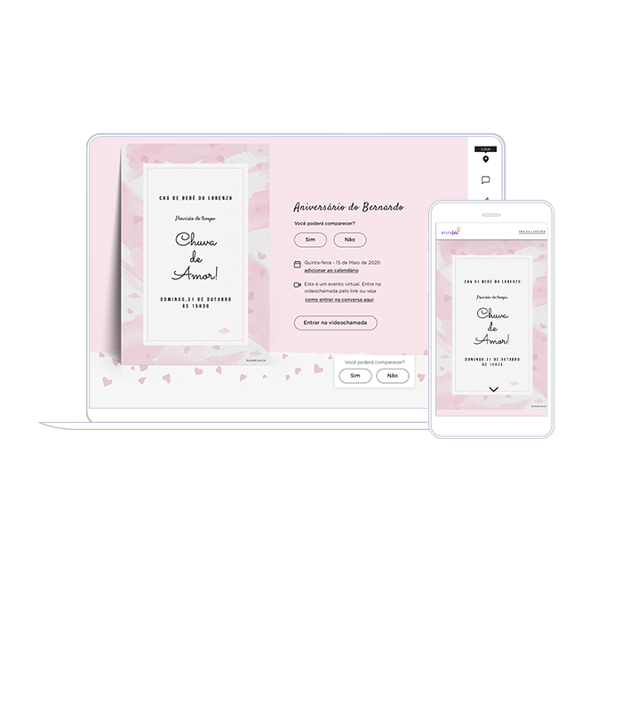 Convite chá de bebê para editar