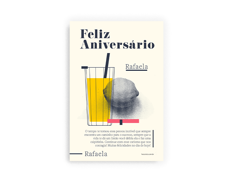 Cartão de Parabéns | FestaLab 