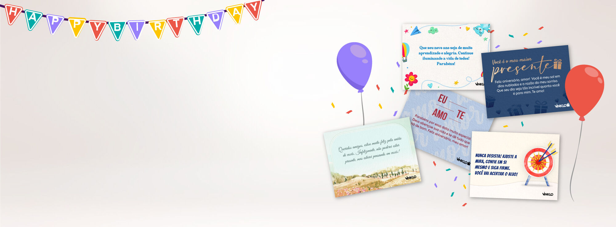 Mensagens de aniversário