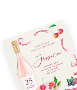 Convite Aniversário Adulto