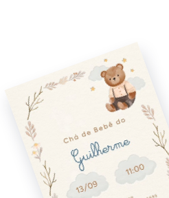 Convite Chá de bebê