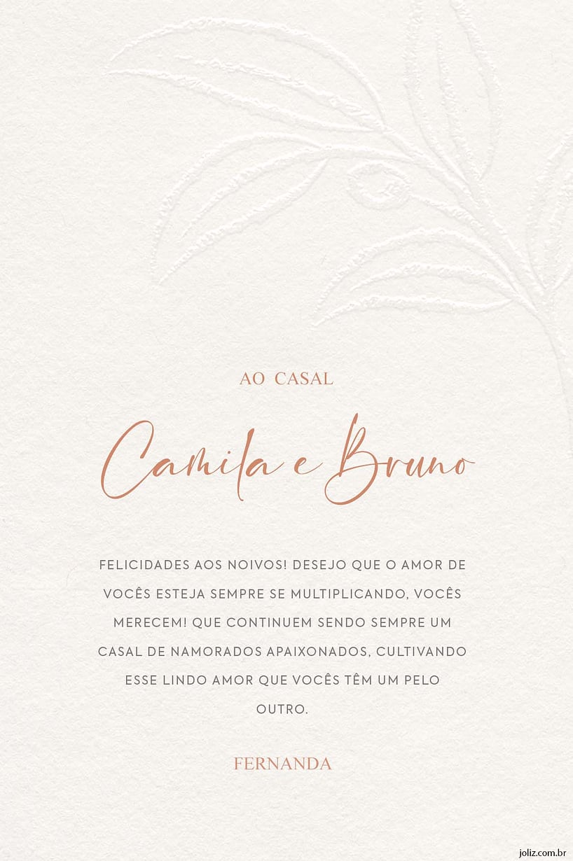 Crie seu Cartão de Casamento - Caligrafia Rosa com a Festalab
