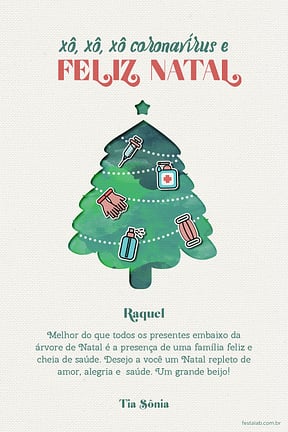 Cartao de Ocasioes especiais - Arvore Decoracoes