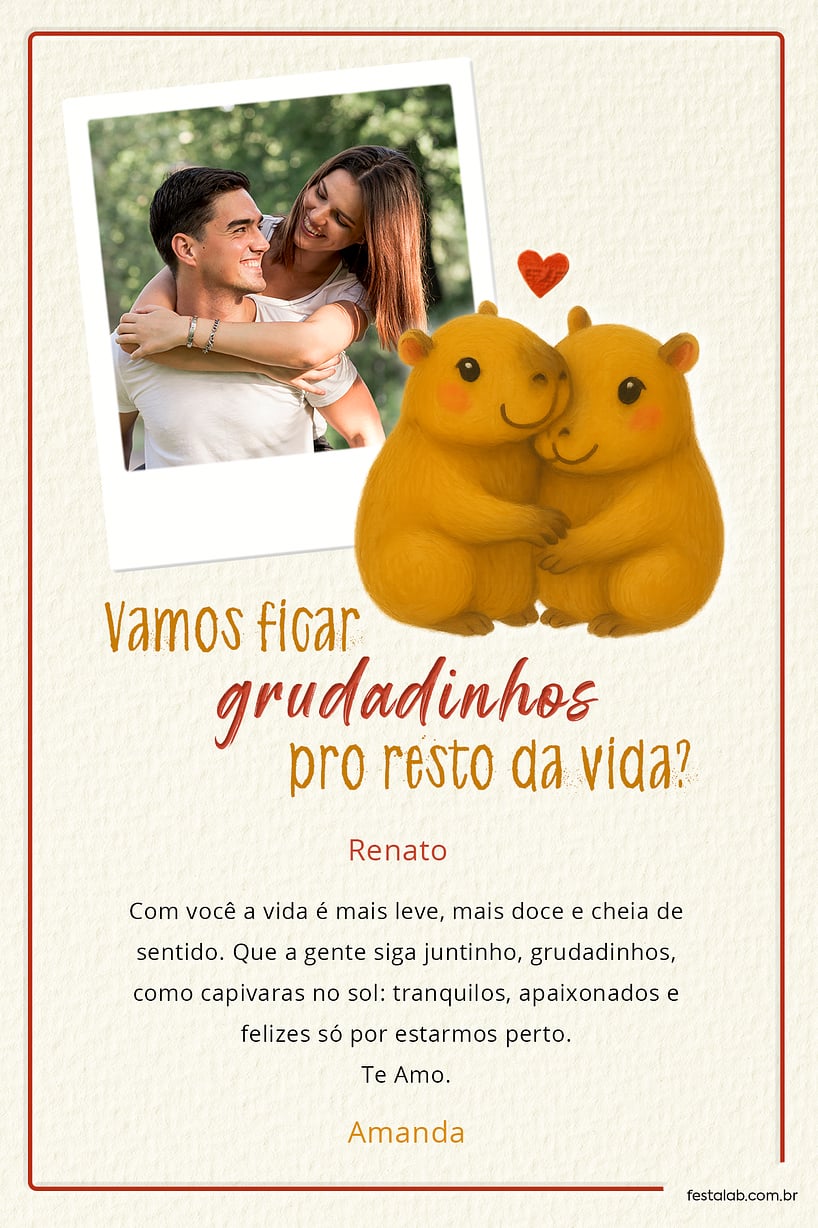 Cartao de Ocasioes especiais - Grudadinhos