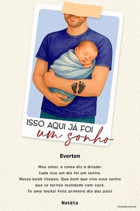 Cartao de Ocasioes especiais - Isso aqui ja foi um sonho