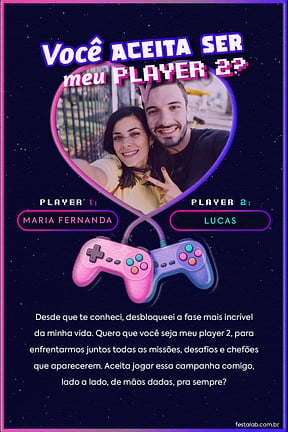 Cartao de Ocasioes especiais - Player 2