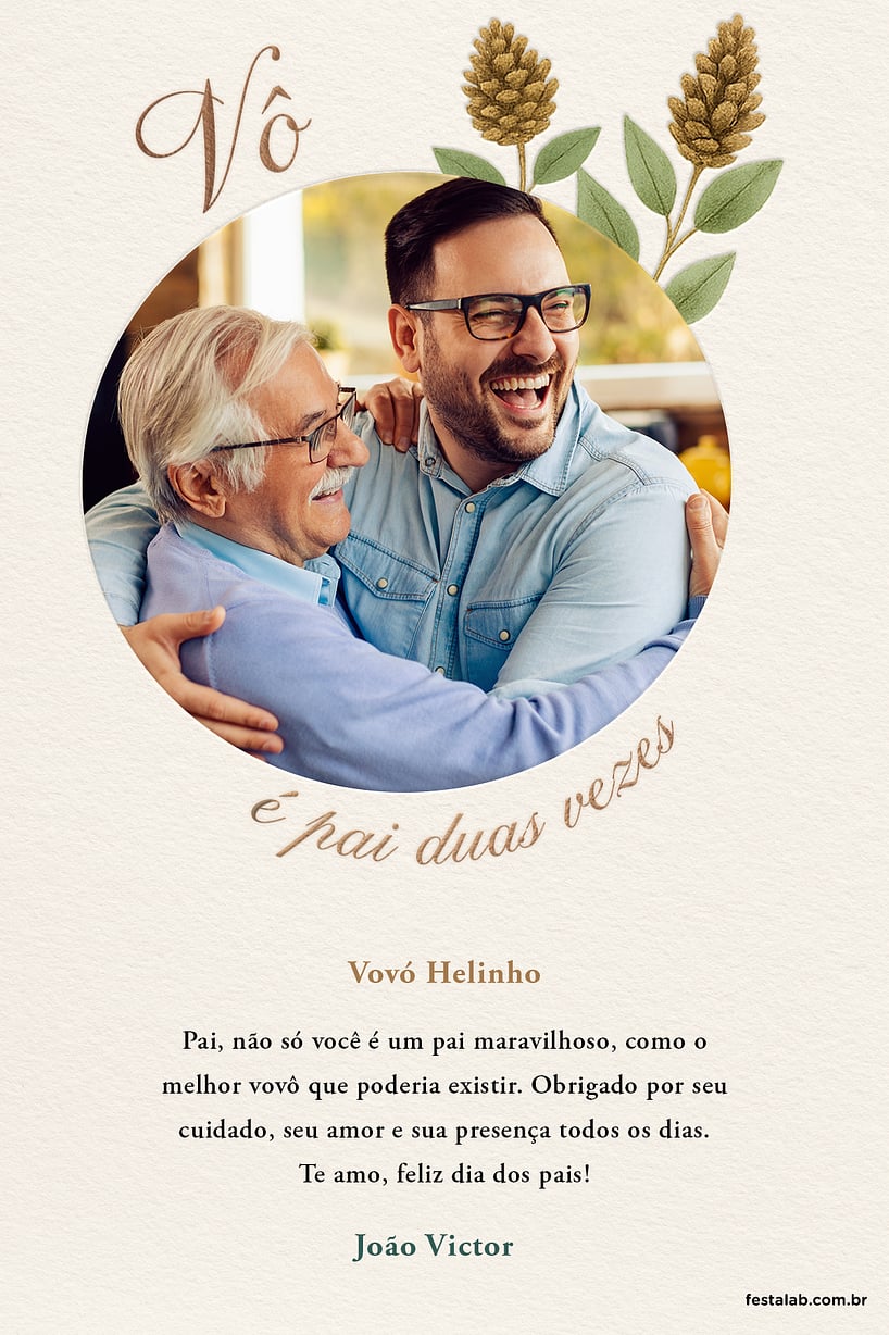 Personalize seu Cartão de Convite Classico com a Festalab