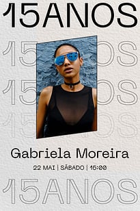 Modelo de Convite de Aniversario de 15 anos - 15 Anos Moderno Convite 15 Anos Moderno grátis para editar