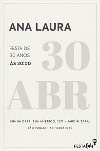 Modelo de Convite de Aniversario Adulto - Dia Especial Convite Dia Especial grátis para editar