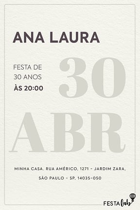 Modelo de Convite de Aniversario Adulto - Dia Especial Convite de Aniversario Adulto - Dia Especial