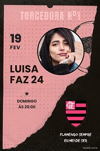 Modelo de Convite de Aniversario Adulto - Futebol Flamengo Rosa Paper Convite Futebol Flamengo Rosa Paper grátis para editar