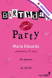 Modelo de Convite de Aniversario Adulto - Livro do Arraso Convite Livro do Arraso grátis para editar