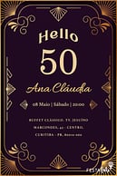 Convite online de Aniversário Adulto