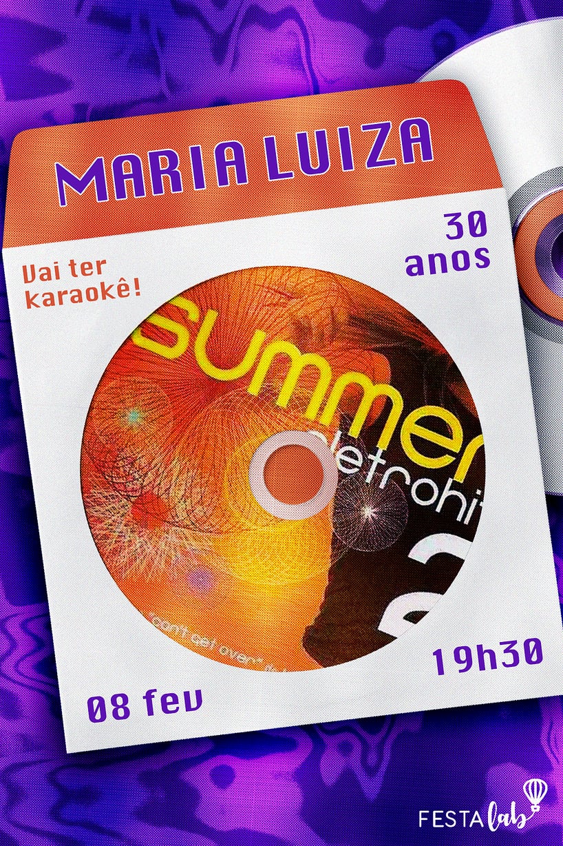 Convite Summer Eletrohits grátis para editar