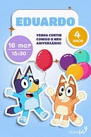 Convite online de Convite Aniversário infantil