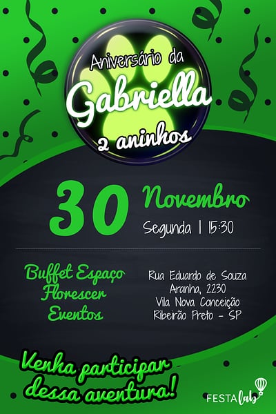 Criar convite de aniversário - Cat Noir| FestaLab