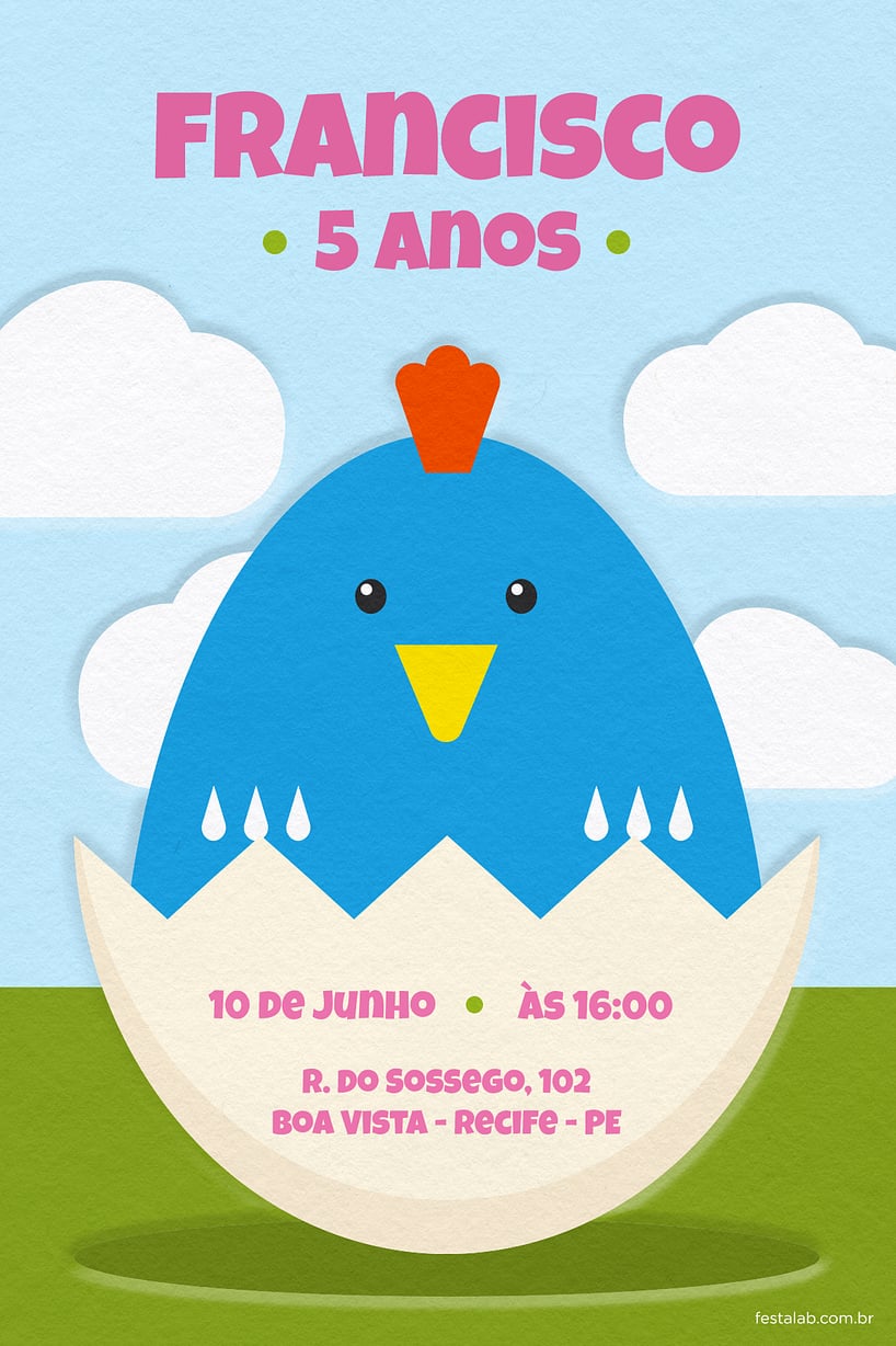 Convite de Aniversario - Chocadinha