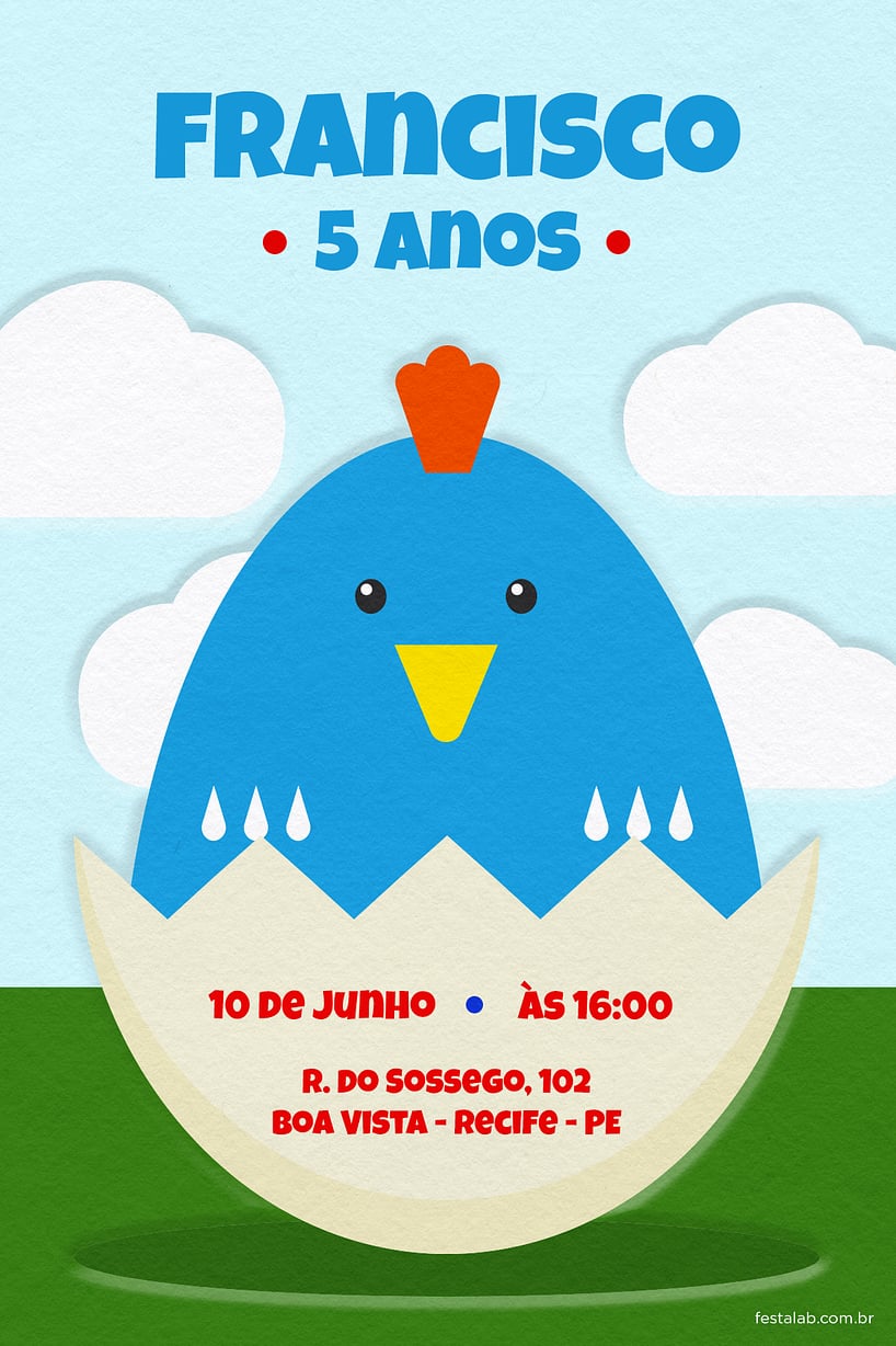 Convite Chocadinho grátis para editar