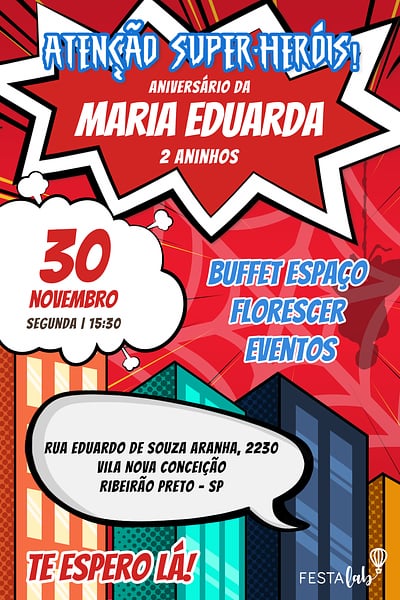 Modelo de Convite de Aniversario - Homem Aranha Convite Homem Aranha grátis para editar