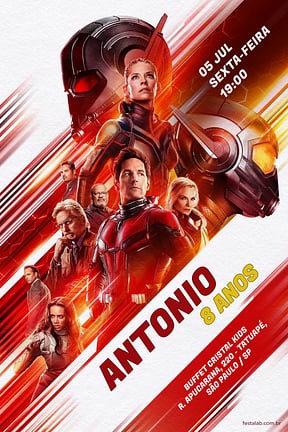 Convite de Aniversario - Homem Formiga