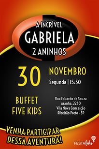 Modelo de Convite de Aniversario - Incriveis Convite Incríveis grátis para editar