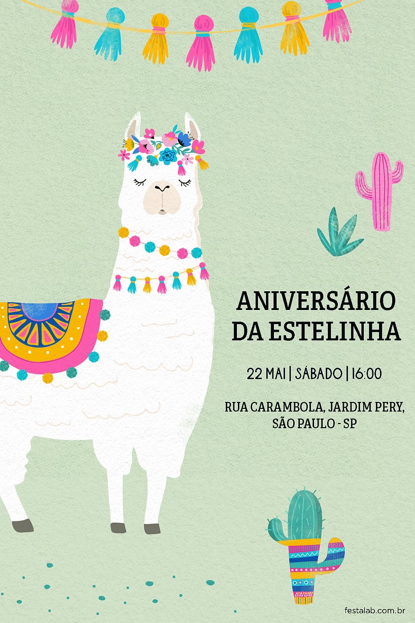 Convite De Aniversario Modelos Incriveis Festalab