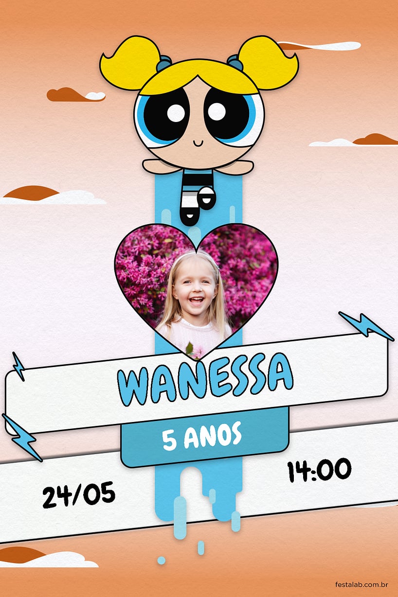 Convite Lindinha grátis para editar