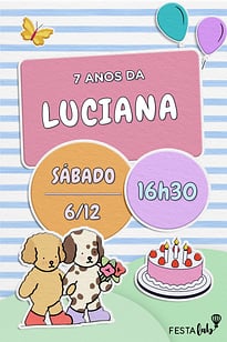 Modelo de Convite de Aniversario - Meu Caderno Bobbie Goods Convite Meu Caderno Bobbie Goods grátis para editar