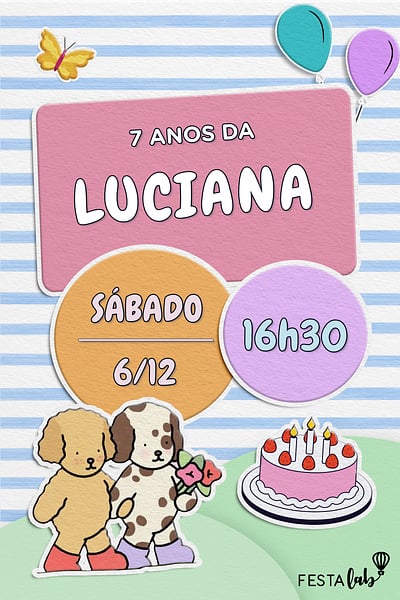 Criar convite de aniversário - Meu Caderno Bobbie Goods| FestaLab