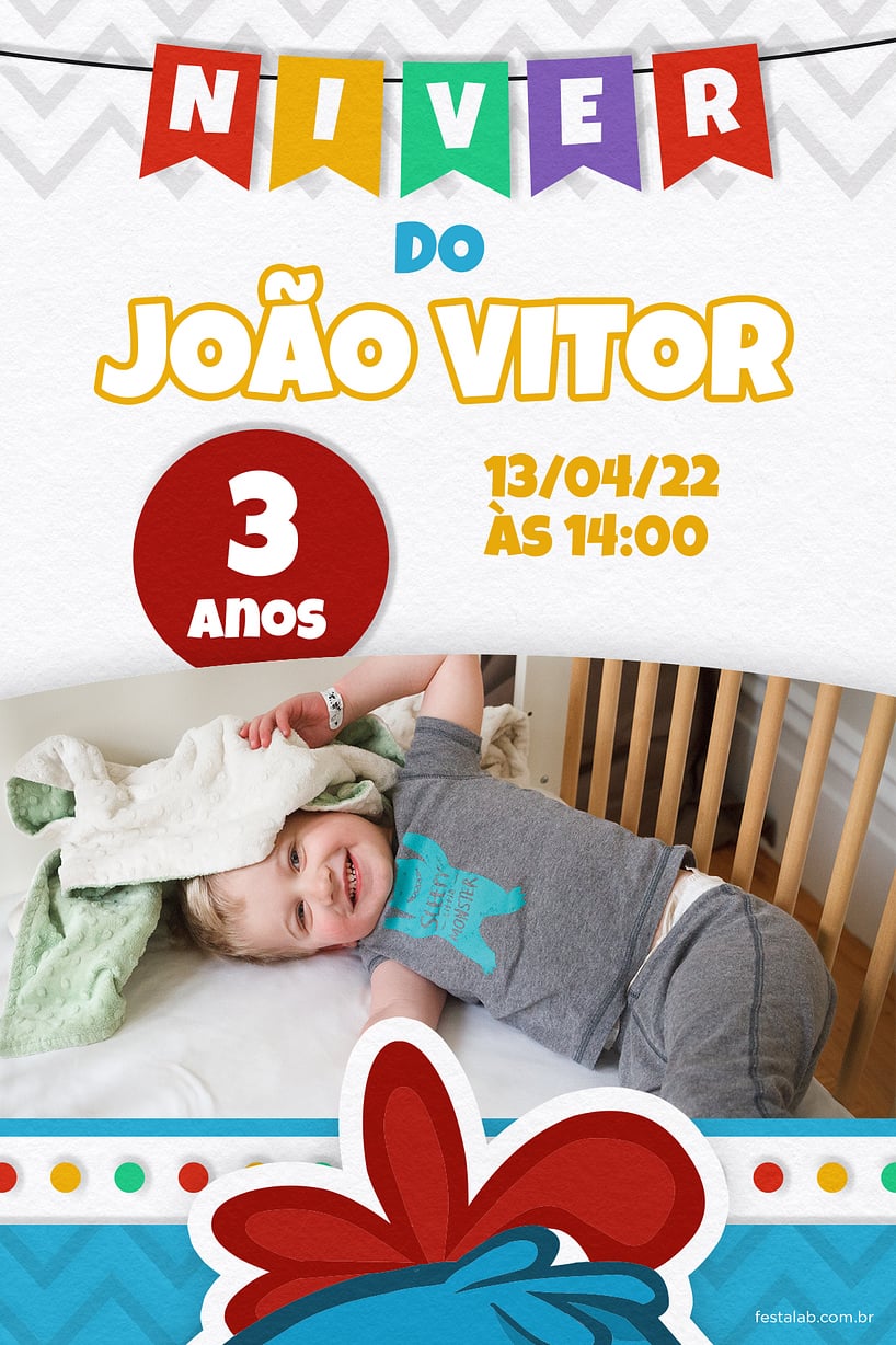 Convite Niver Galinha Pintadinha grátis para editar