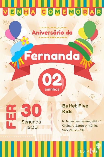 Modelo de Convite de Aniversario - Patati Patata Convite Patati Patata grátis para editar