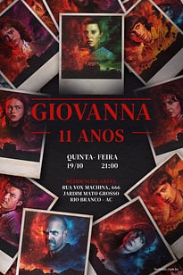 Convite Polaroid - Stranger Things grátis para editar