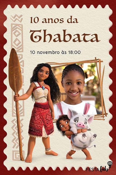 Modelo de Convite de Aniversario - Princesas do Mar Convite Princesas do Mar grátis para editar