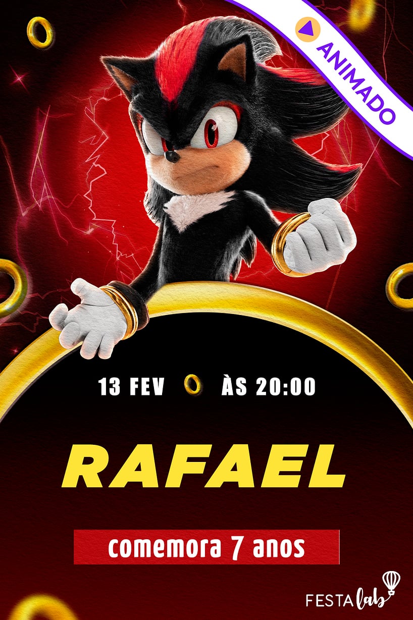 Convite Projeto Shadow grátis para editar