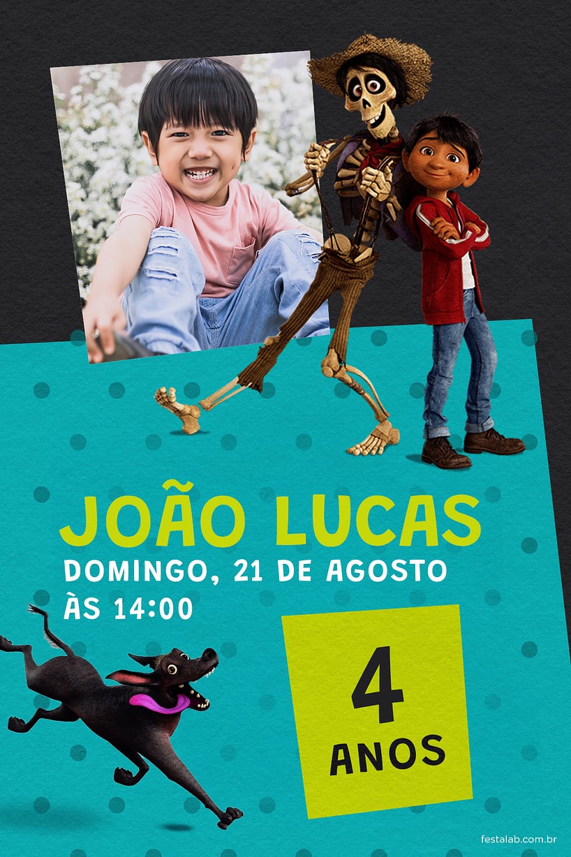 Convite Viva! A vida é uma festa grátis para editar