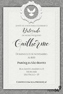 Convite Espírito Santo grátis para editar