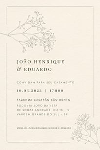 Convite Mosquitinho Rústico Romântico grátis para editar