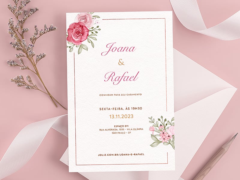 Convite de Casamento Rosa Vermelha para editar e para imprimir  Convite  casamento online, Fazer convite de casamento, Convite de casamento virtual