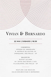 Convite Circulo minimalista Vermelho grátis para editar