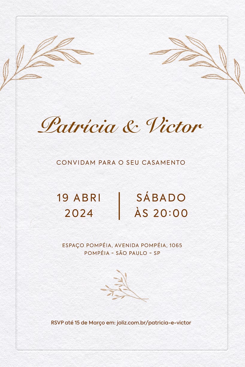 Convite Casamento Interativo Virtual Para Whatsapp