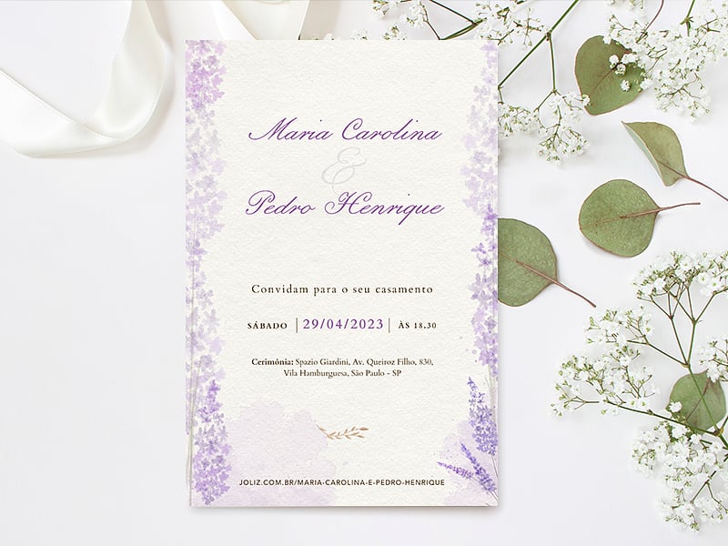 Fazer convite online convite digital Casamento rustico