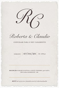 Convite Pergaminho Tradicional grátis para editar