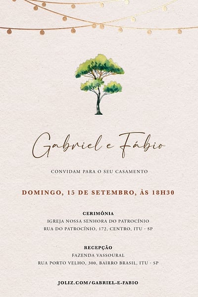 Modelo de Convite de Casamento - Casamento na Fazenda Convite Casamento na Fazenda grátis para editar