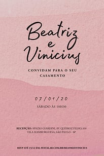 Modelo de Convite de Casamento - Rustico rosas Convite Rústico rosas grátis para editar