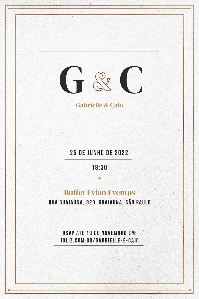 Modelo de Convite de Casamento - Tracos minimalistas Convite Traços minimalistas grátis para editar