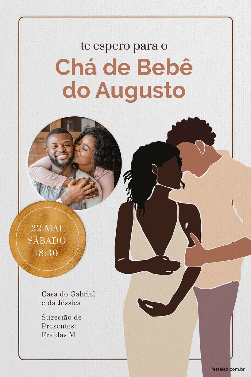 Convite Amor de Pais grátis para editar