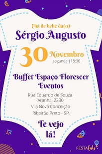 Convite Body grátis para editar