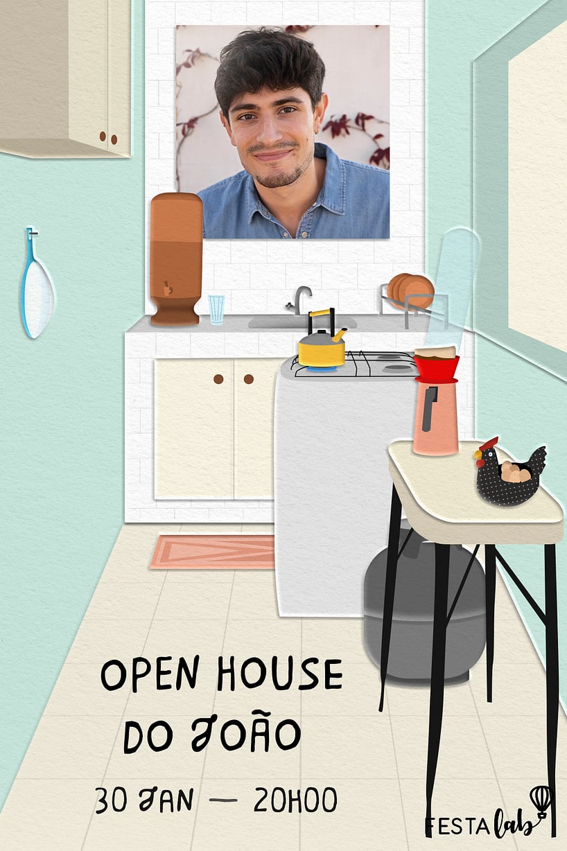 Convite de Cha de panela - Casa Brasil verde