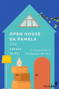 Modelo de Convite de Cha de panela - Cha de Casa Nova Convite Chá de Casa Nova grátis para editar