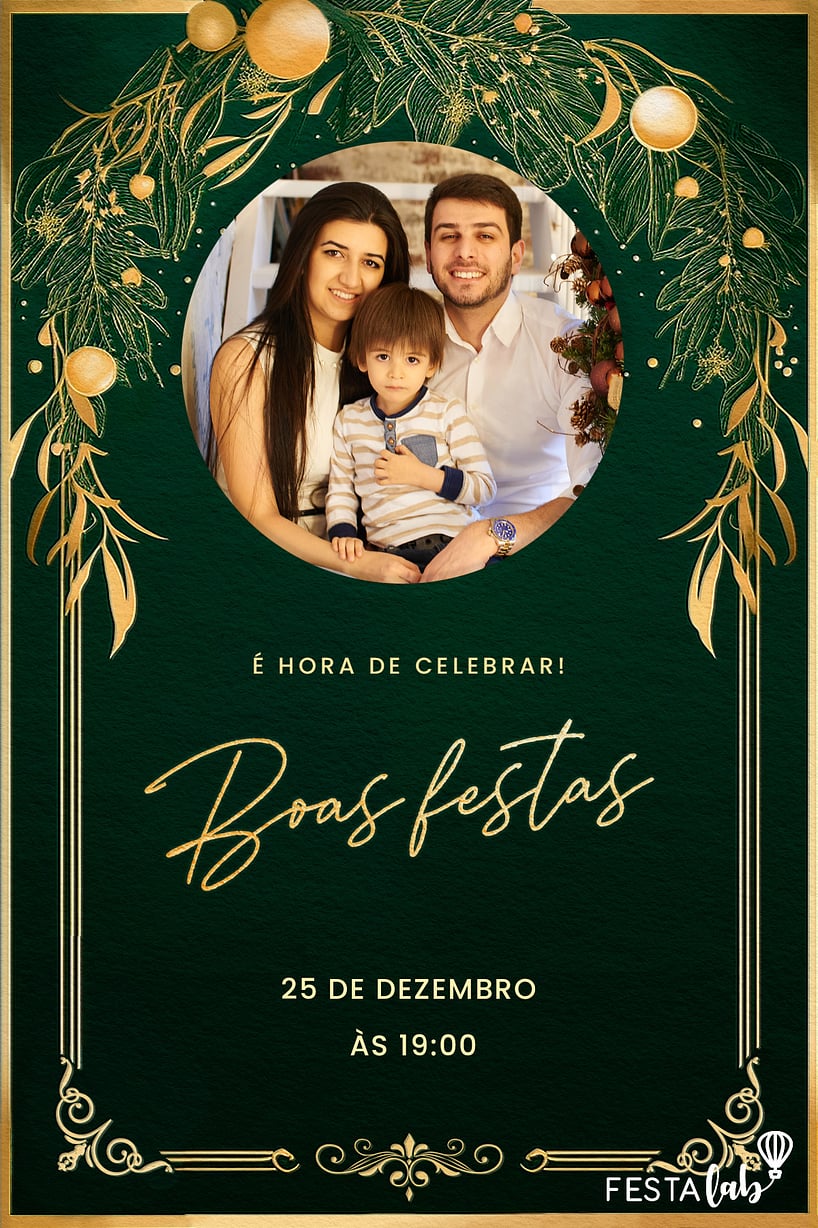 Convite de Ocasioes especiais - Alegria Festiva